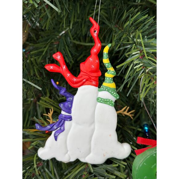 Department 56 Ornament 3 Snowmen With Crazy Hats Ornament - Picture 2 of 2